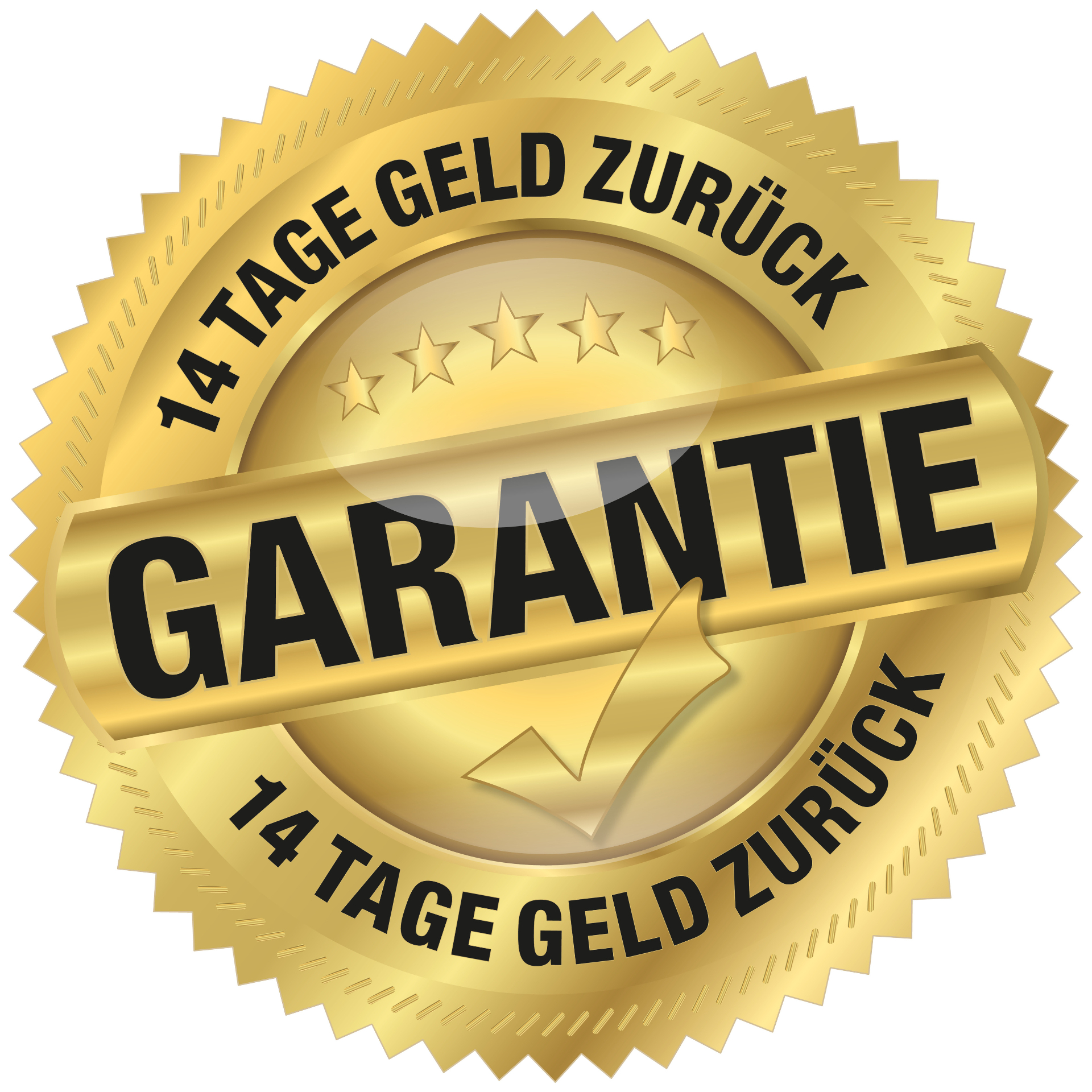 14 Tage Geld-zurück-Garantie Siegel